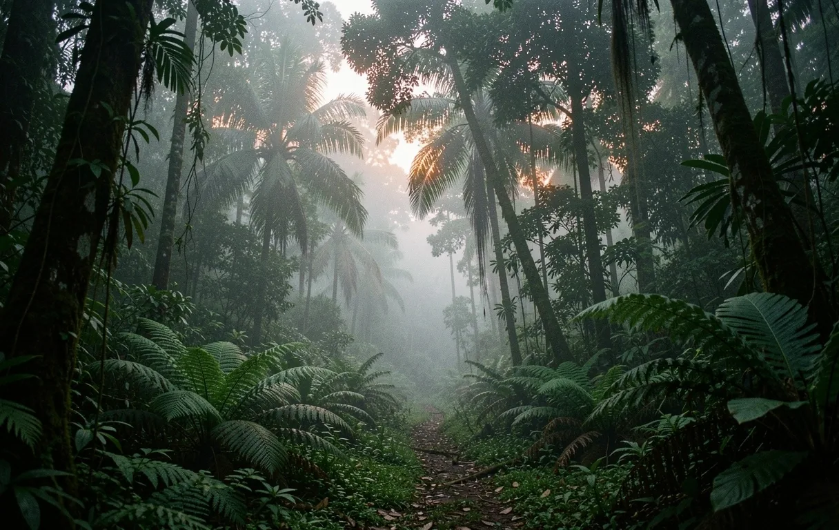 Nocturnal forest atmosphere